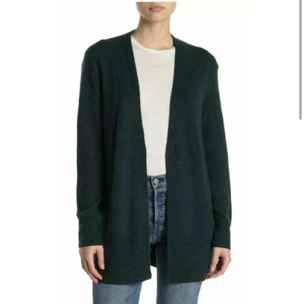 madewell cozy cardigan - hunter green